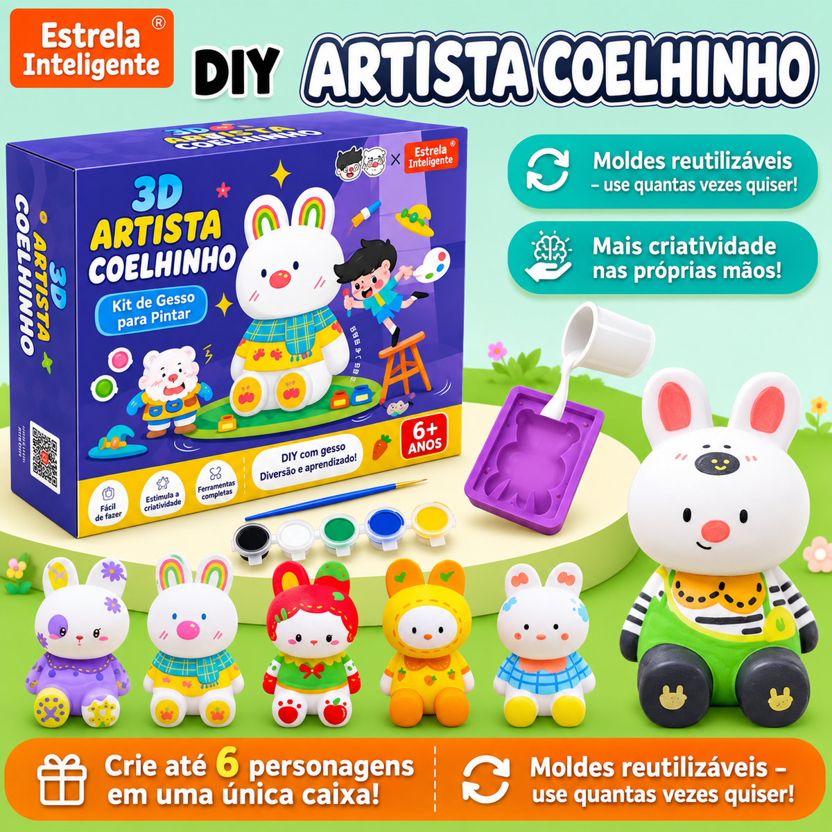 Kit UrsiArte - Crie Ursinhos & Pinte