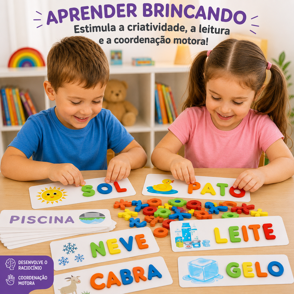 Kit Letrinhas Mágicas - Diversão & Aprendizagem