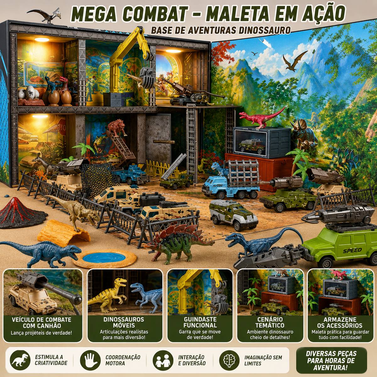 Mega Combat – Maleta em ação