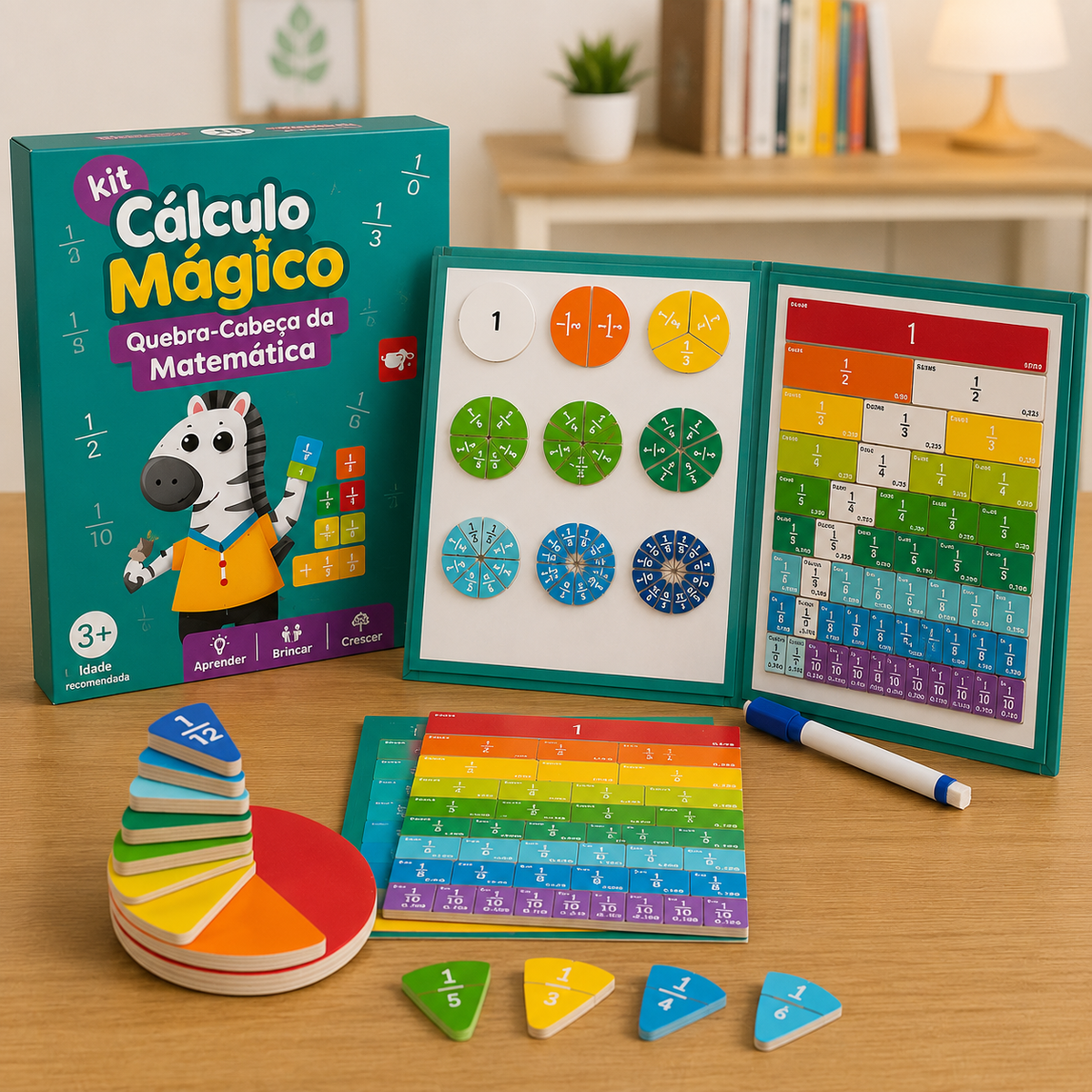 kit Cálculo Mágico - Quebra-Cabeça da Matemática