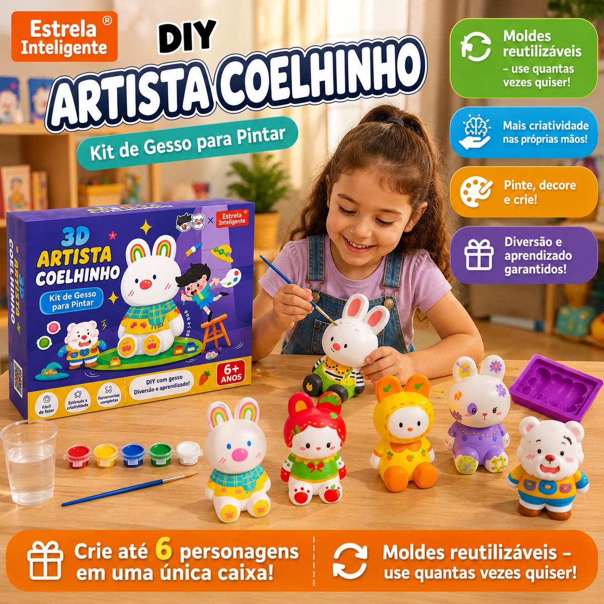 Kit UrsiArte -  Crie Ursinhos & Pinte