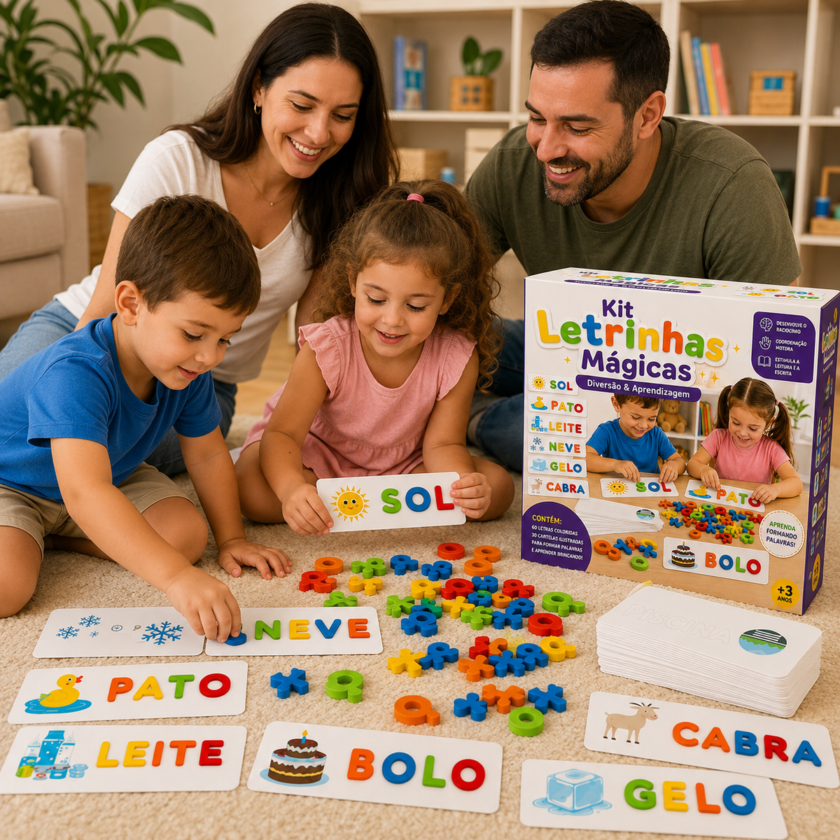 Kit Letrinhas Mágicas - Diversão & Aprendizagem